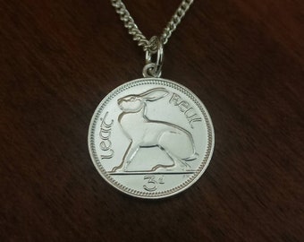 Irish Threepenny - Silver Plated Coin Necklace