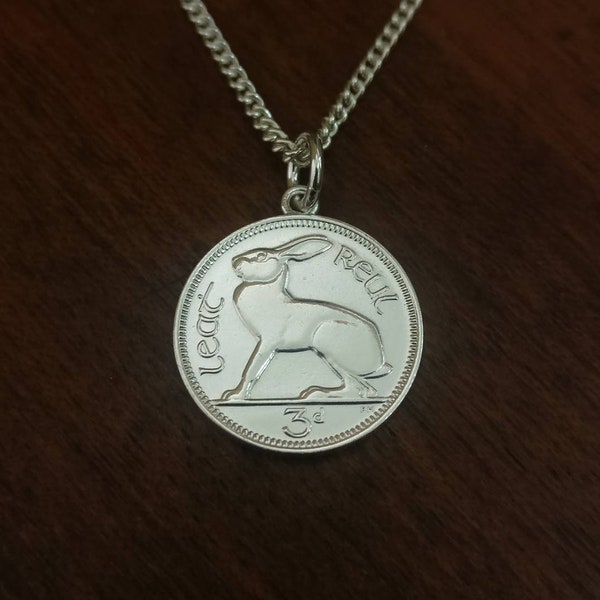 Irish Threepenny - Silver Plated Coin Necklace