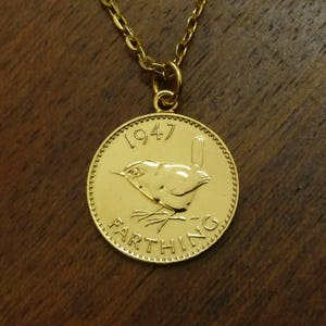 1992年 1ペニー - 金メッキコインネックレス - Etsy 日本