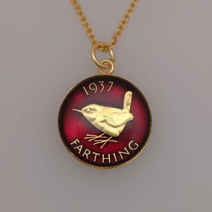 1937 George VI Wren Farthing Necklace