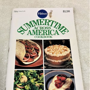 Vintage Softcover cookbook Pillsbury Classics &#39;Summertime Across America Cookbook&#39; No. 29, 1983