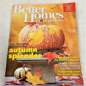 Better Homes and Gardens Magazine &#39;Autumn Splendor&#39; October 2010