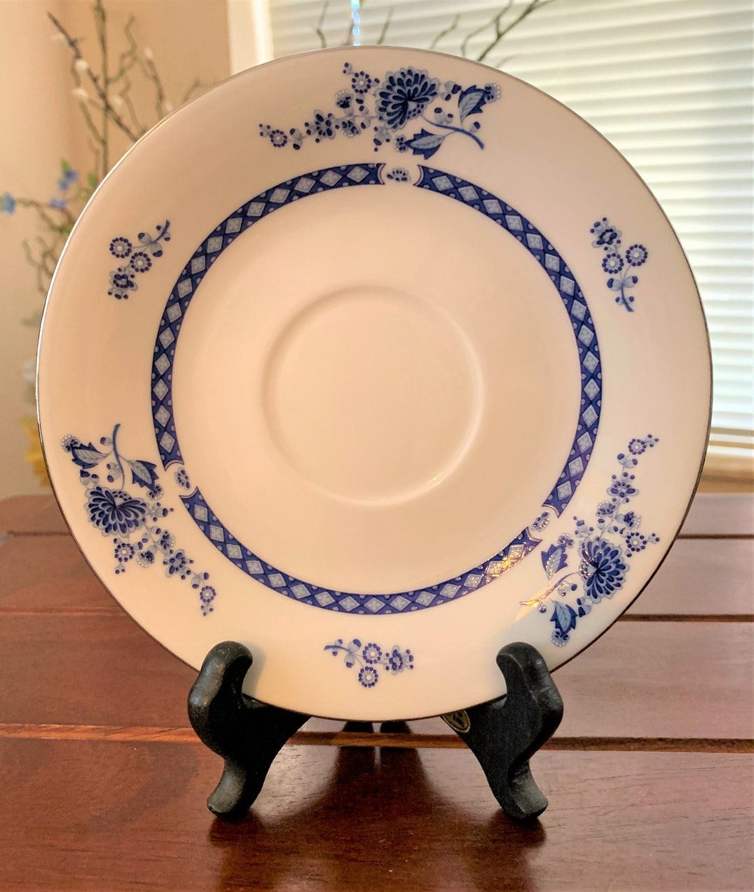 Liling Fine China 'blue Cathay' Yung Chen One Saucer Etsy