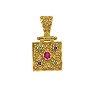 Byzantine silver pendant
