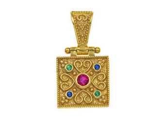 Byzantine silver pendant
