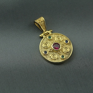 Byzantine silver pendant