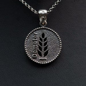 Göttin Demeter Sterling Silber Anhänger: Griechische Mythologie Schmuck