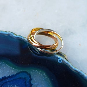 Triple silver ring