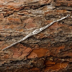Meander Silver Bracelet, Sterling Silver Jewelry, Greek Key Bracelet, Ancient Greek Jewelry - Etsy