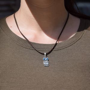 Uggla silverhänge, sterling silverhänge, uggla, visdomssymbol, Eule Anhänger bild 2