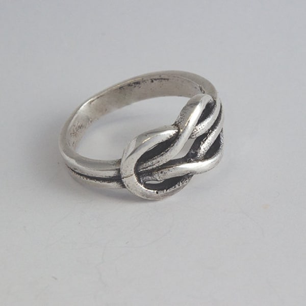 Hercules Knot Silver Ring,Sailors Knot Silver Ring