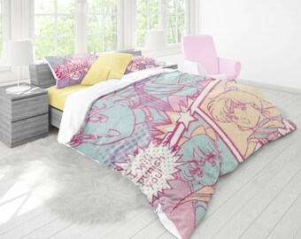 Duvet Covers Bedding Sets Japan Hero Pink Sailor Moon Bedding