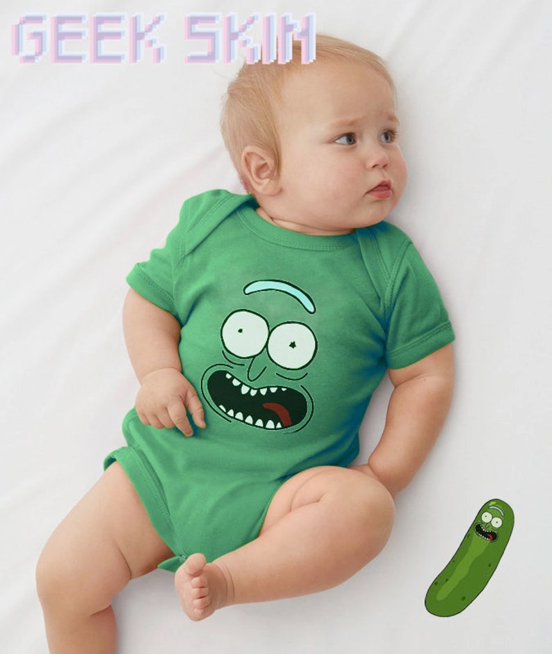 rick and morty baby onesie