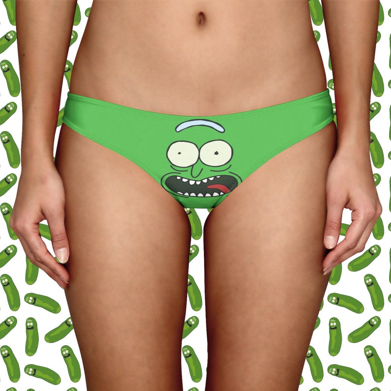 pickle rick panties bikini brief custom underwear rick and morty tvshow cartoon geek skin panties printed