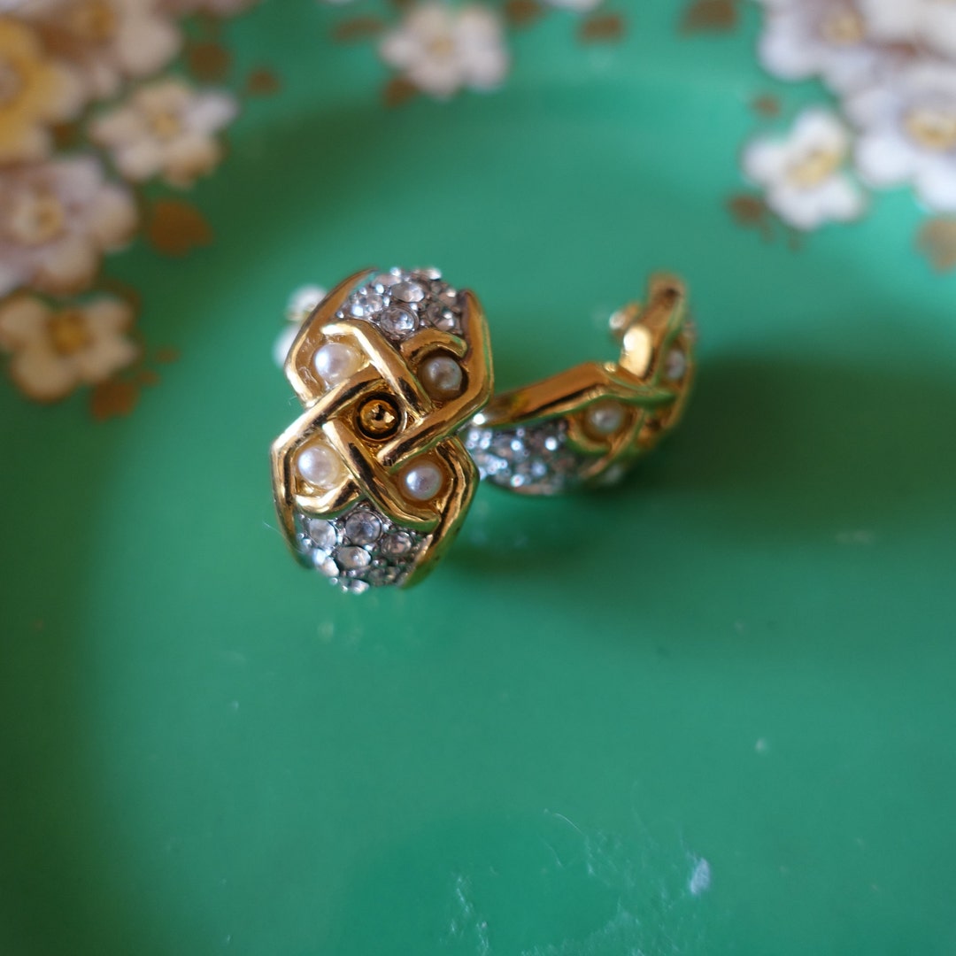 Vintage Clipon Earrings Etsy