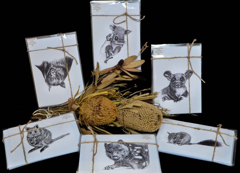 Australian Wildlife Mixed Card Pack 6 cards