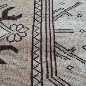 turkısh runner rug,10x3,ft,oushak rug,turkısh rug,anotolian rug,Handwoven rug,bohemian rug,runner rug.area rug,home decor,hallway runner image 7
