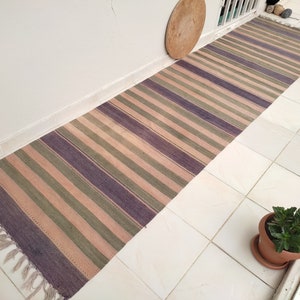 vintage kilim runner rug,10.3x2.6 Feet,runner rug,turkish runner,area runner rug,hallway runner,kilim runner,striped rug runner,home living