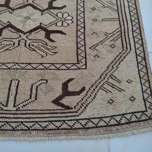 turkısh runner rug,10x3,ft,oushak rug,turkısh rug,anotolian rug,Handwoven rug,bohemian rug,runner rug.area rug,home decor,hallway runner image 10