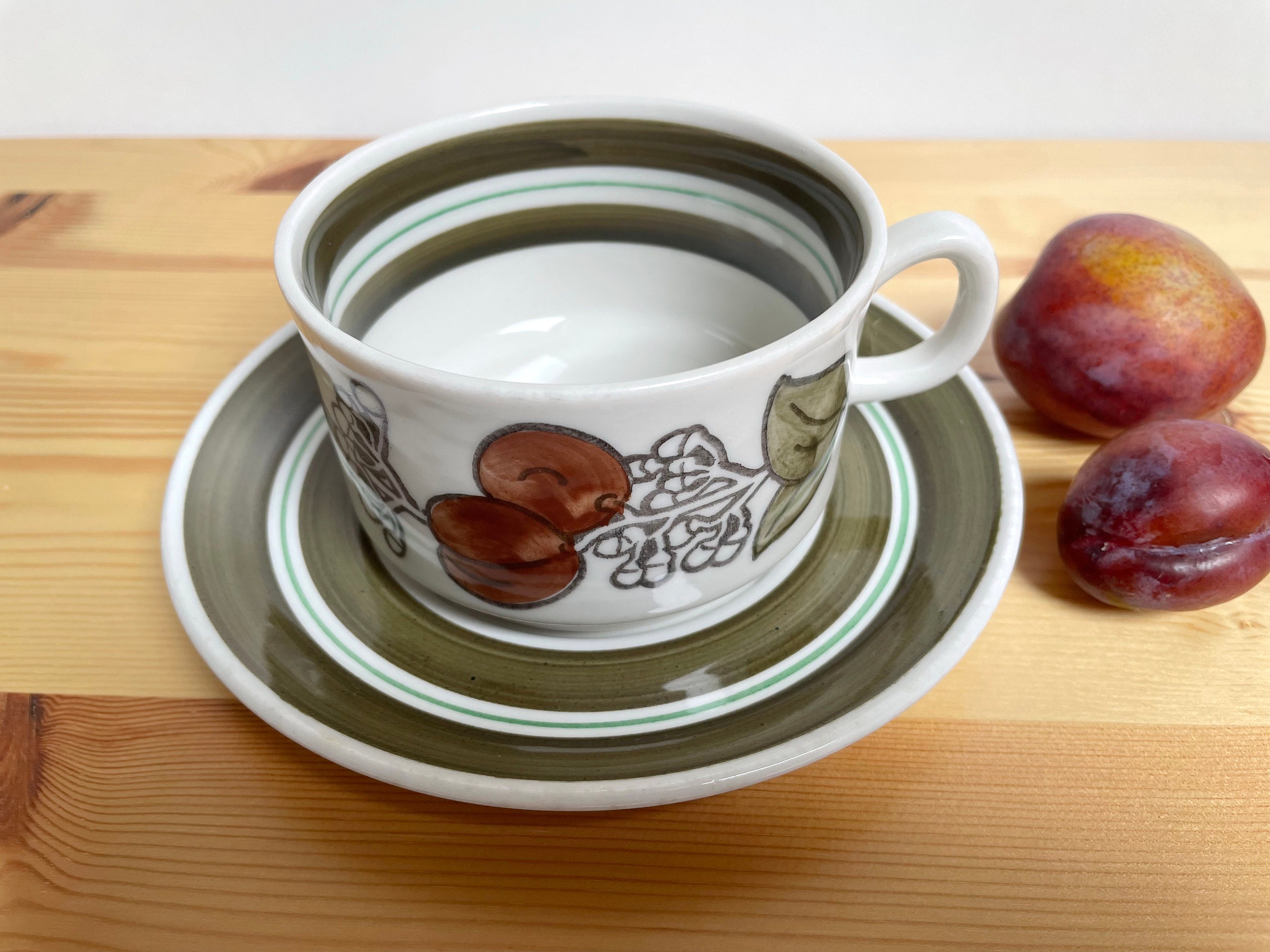 Gefle Julia Tea Cup With Saucer, Designed by Jackie Lynd, Made in 