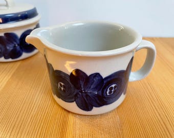 Arabia Sinilehti Large Tea Cup and Saucer, Designed by Arabia Sinilehti Large Tea Cup and Saucer, Designed by