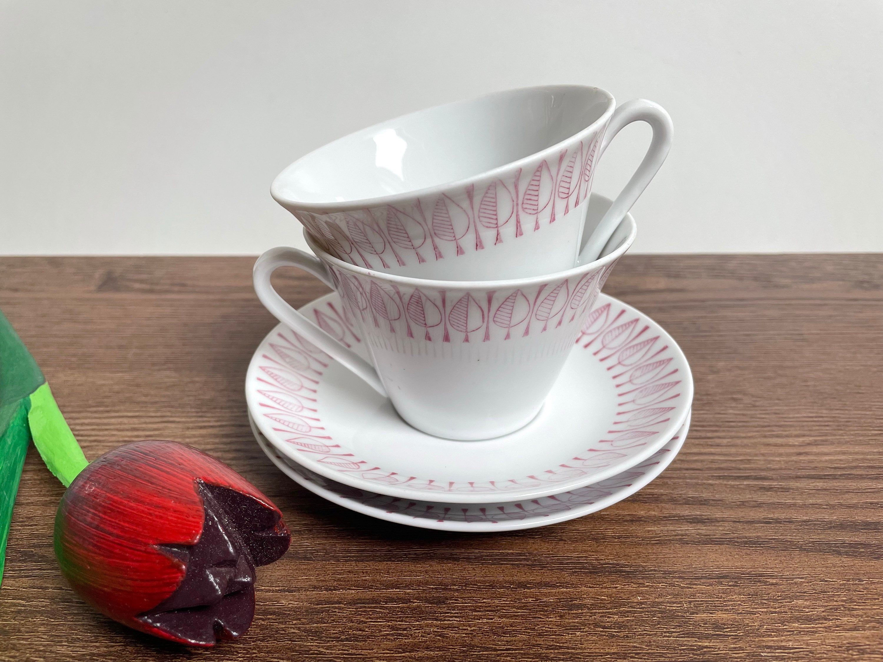1950s red tea cup - Etsy 日本