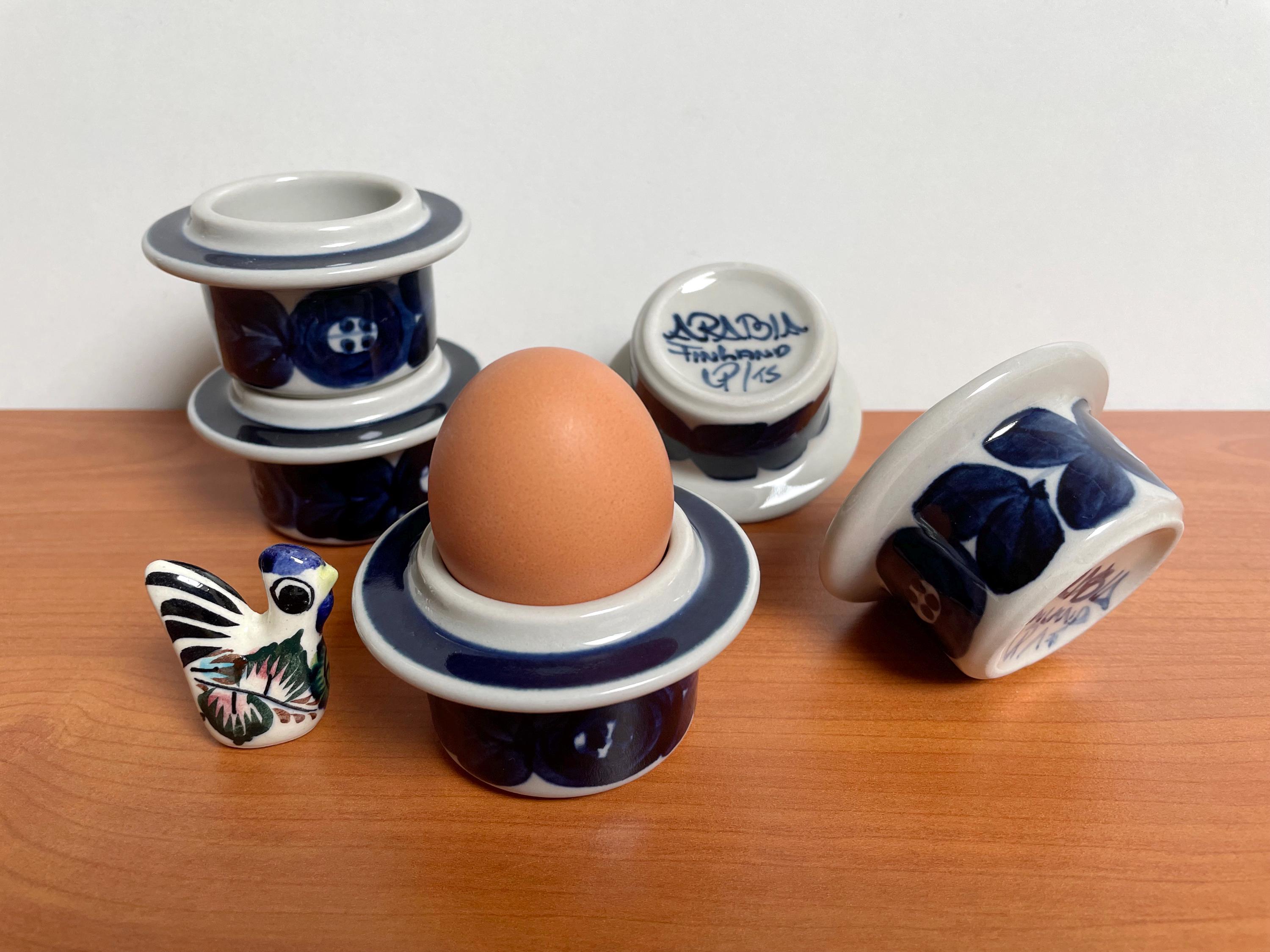 Arabia Anemone Egg Cup Designed by Ulla Procopé, Made in Finland