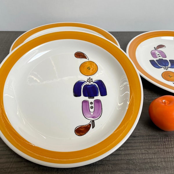 Rörstrand Karneval lunch / dinner plate designed by Timo Sarvimäki, made in Sweden, Rorstrand Carneval