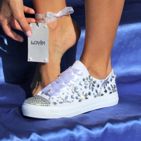 womens bridal sneakers
