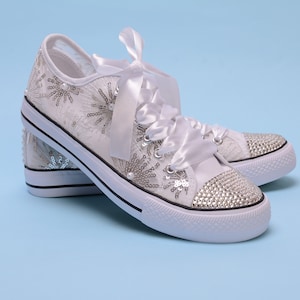 bling tennis shoes for wedding