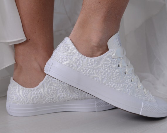 converse wedding tennis shoes