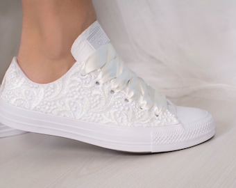 lace converse shoes