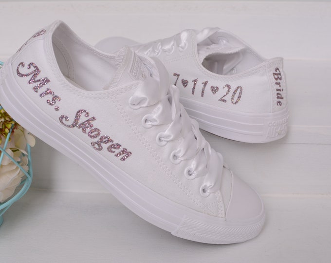 personalised wedding converse