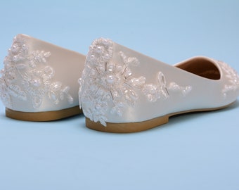 Wedding Shoes Flats Etsy