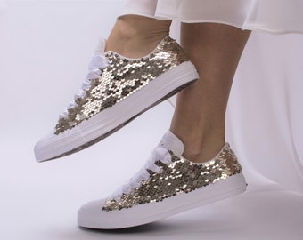 gold sequin converse uk