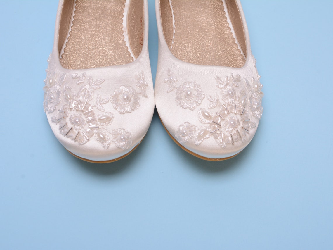 ivory flats for bride