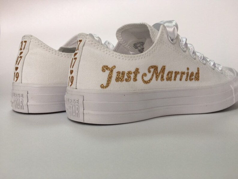 personalised bride converse