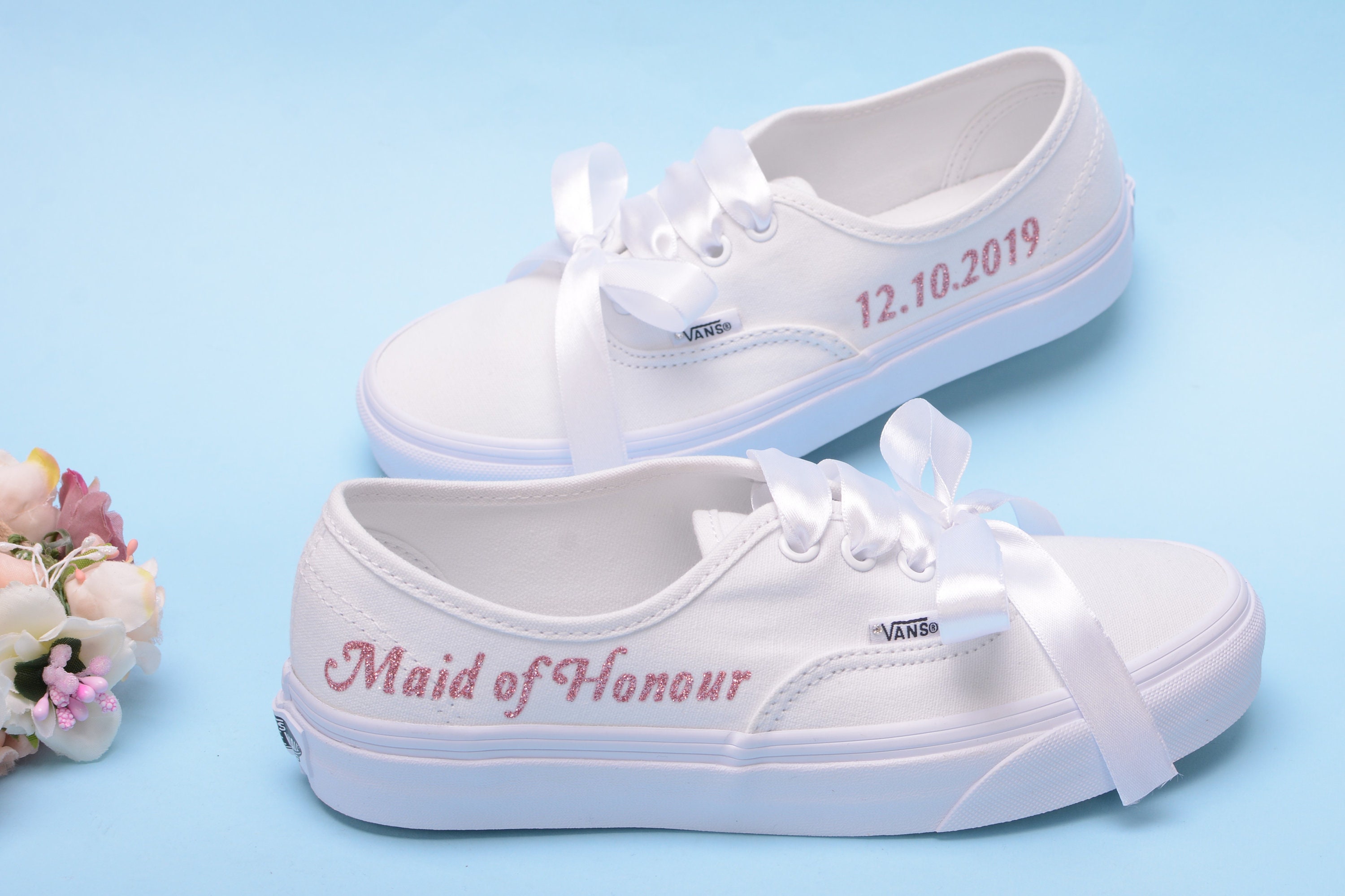 bride and groom vans shoes