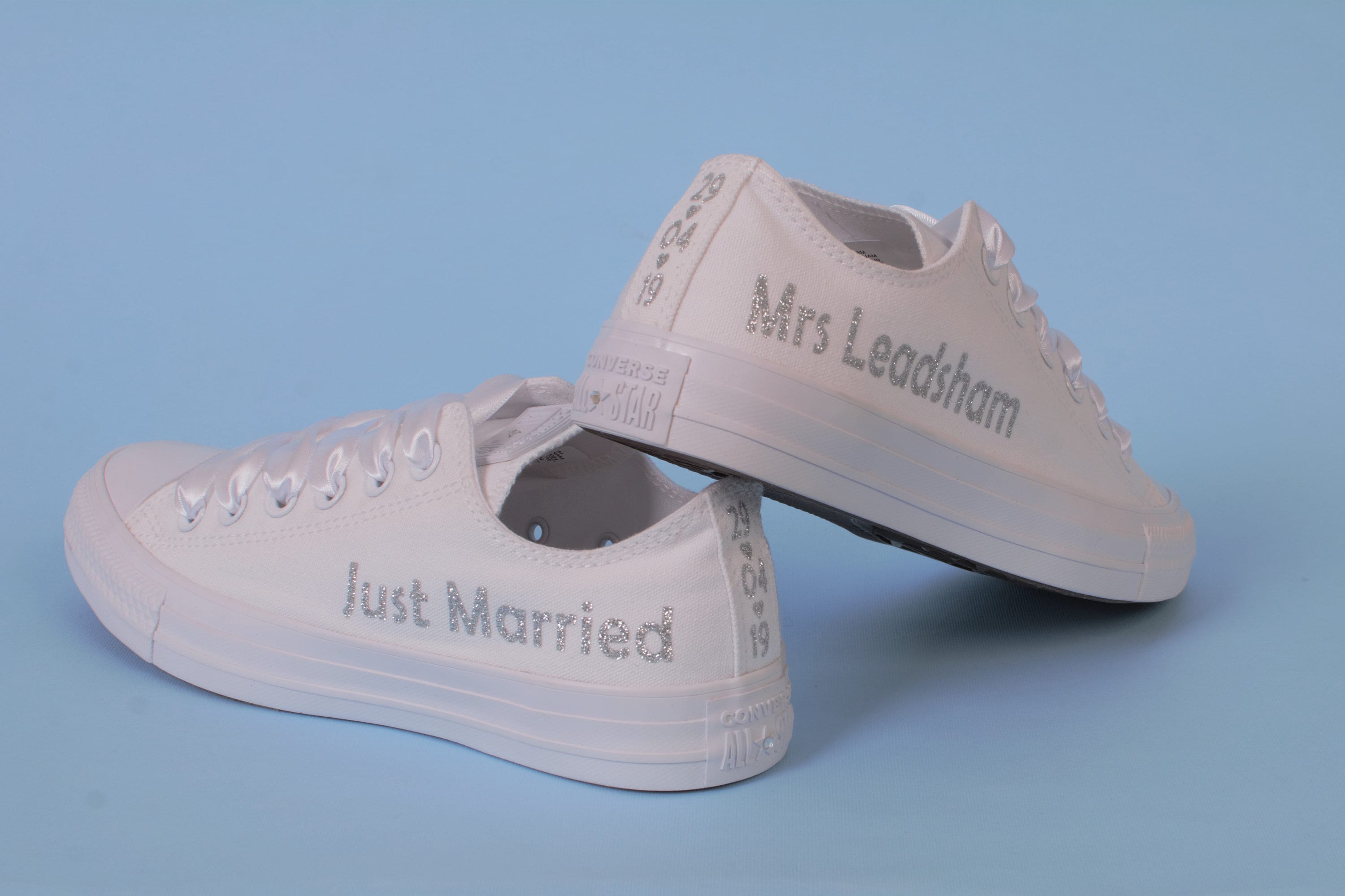 personalised bride converse