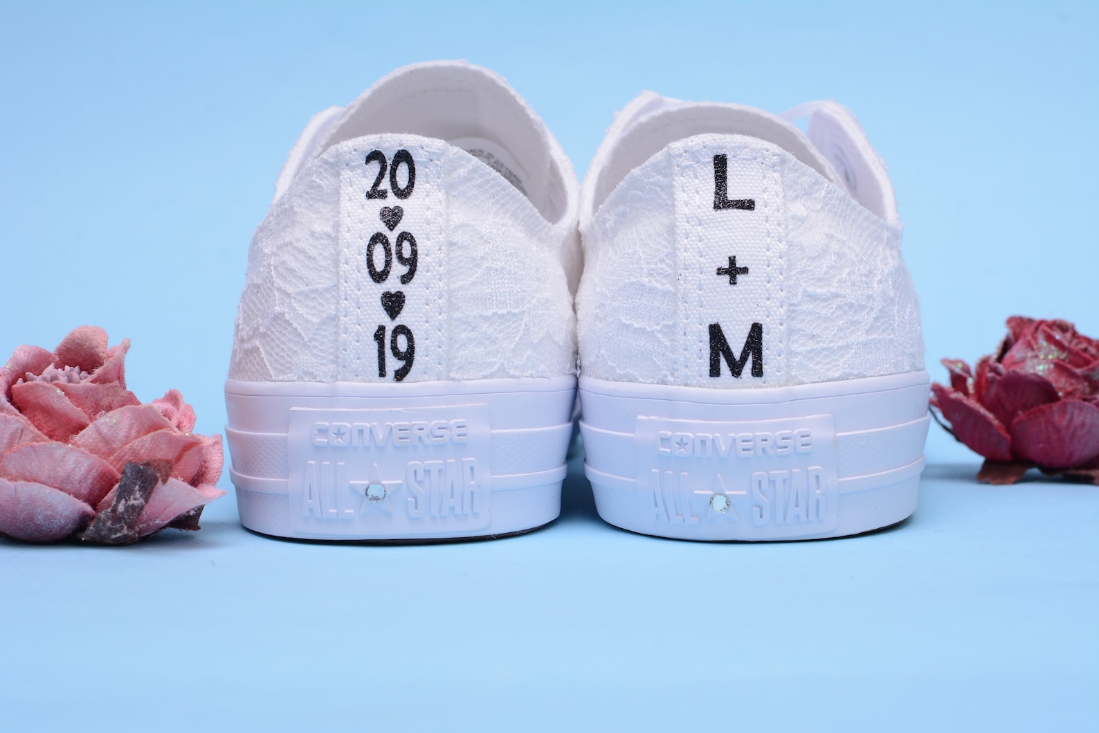 personalised bride converse