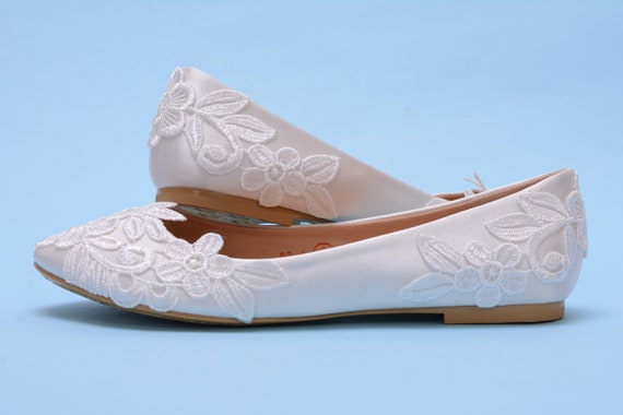 lace bride shoes