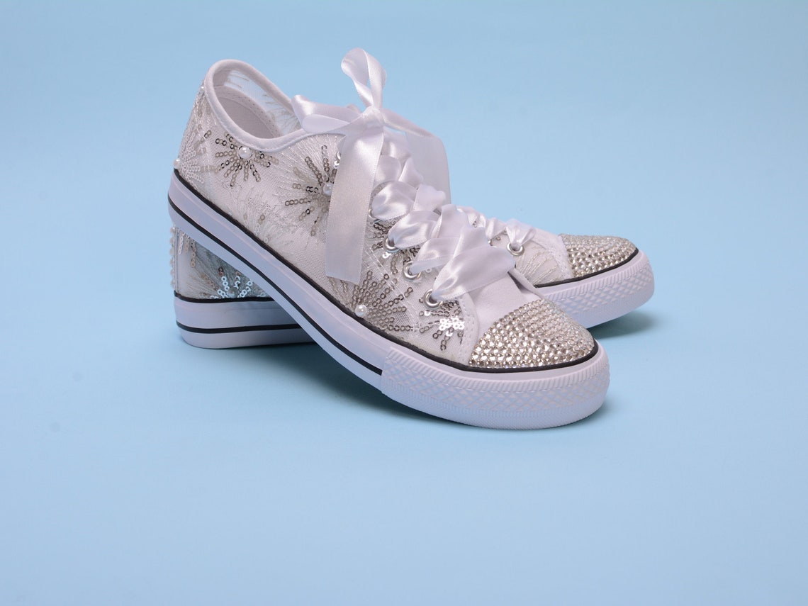 bridesmaid dress with sneakers