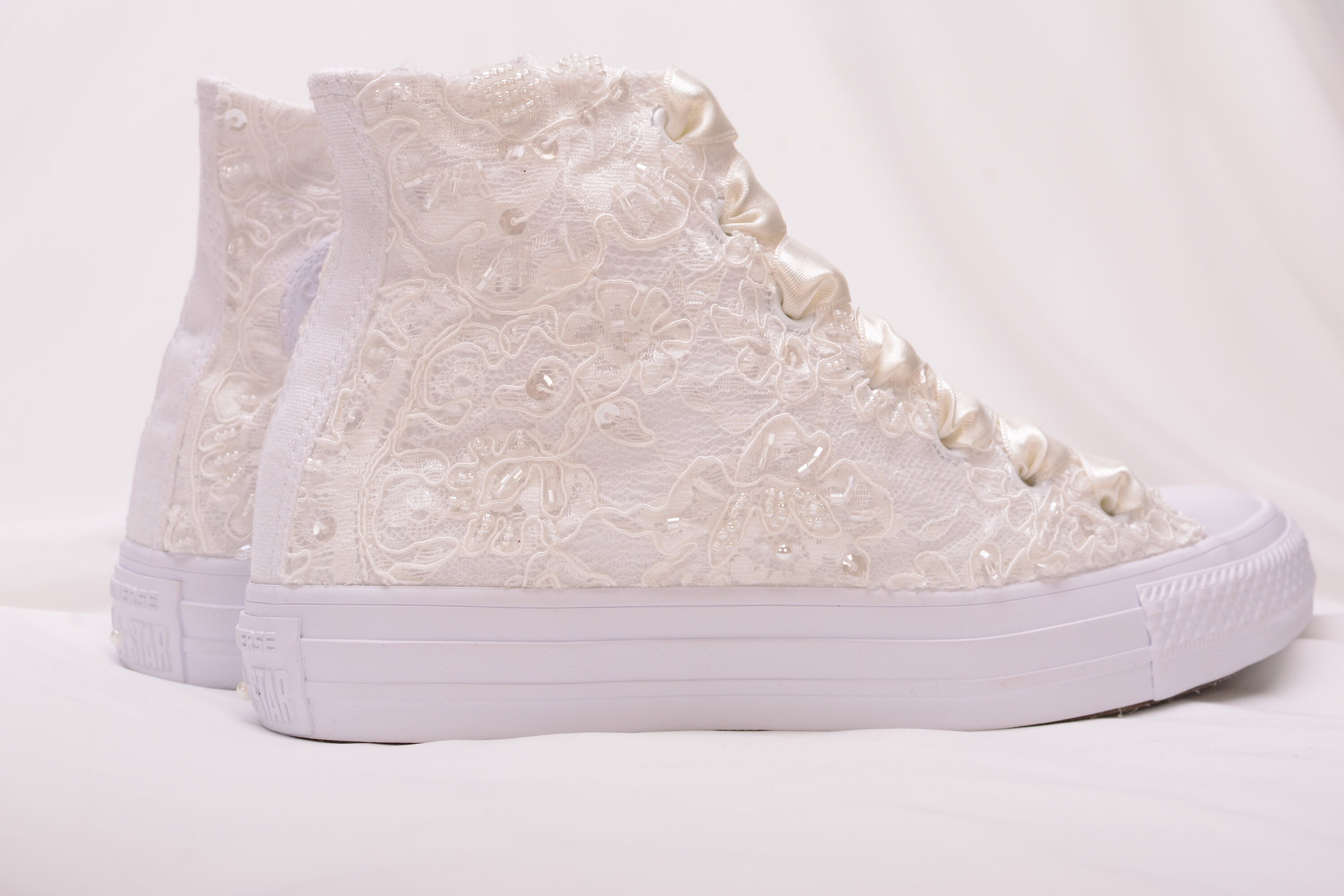 ivory high top converse