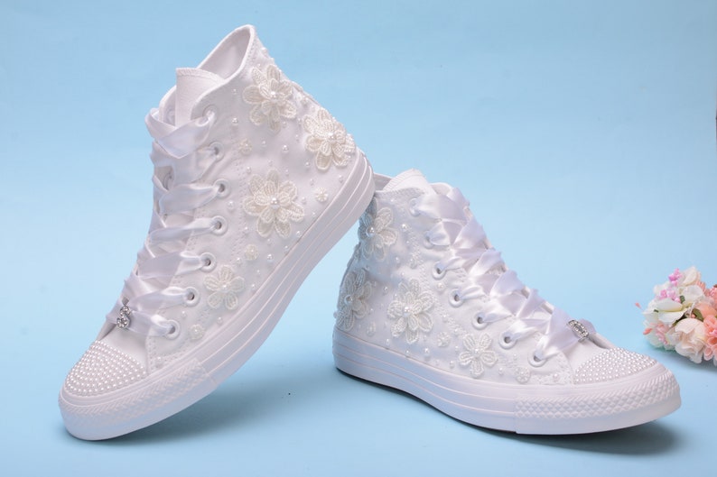 bridal high top sneakers