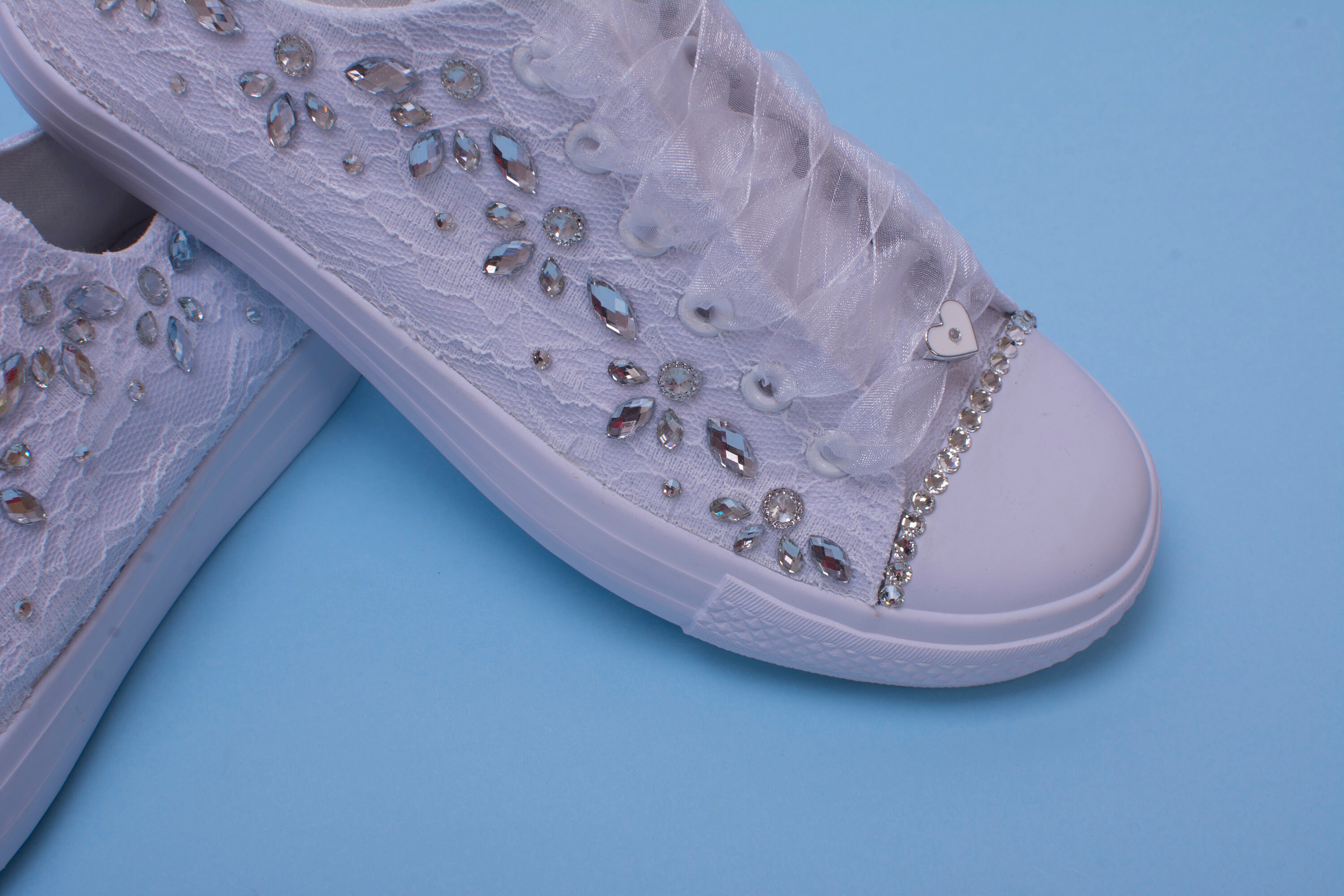 bling wedding trainers