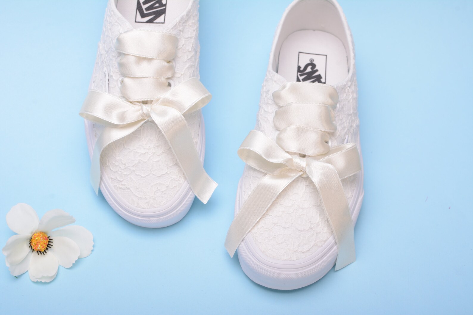 Custom Vans Bridal Ivory Wedding Vans for Bride Customized Etsy UK