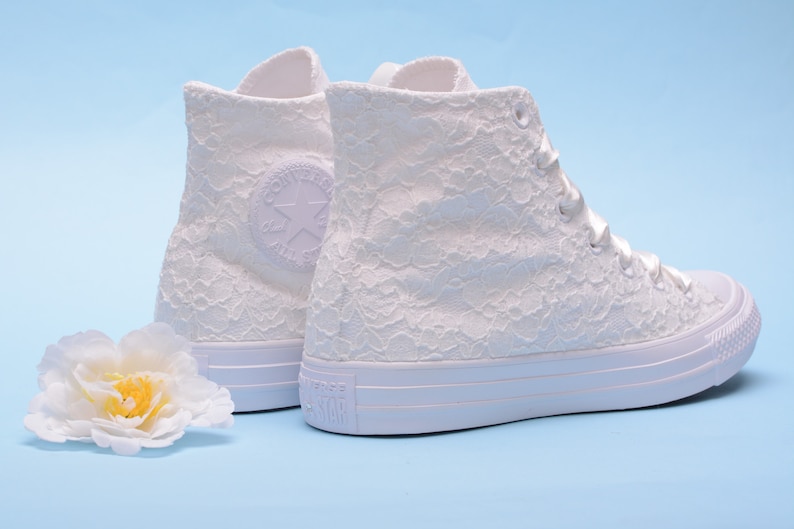 Ivory Wedding Converse High Top Custom Converse schoenen Etsy
