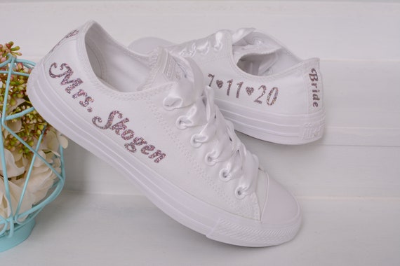 personalised wedding converse