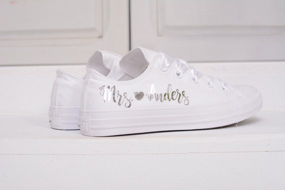 custom bridal converse