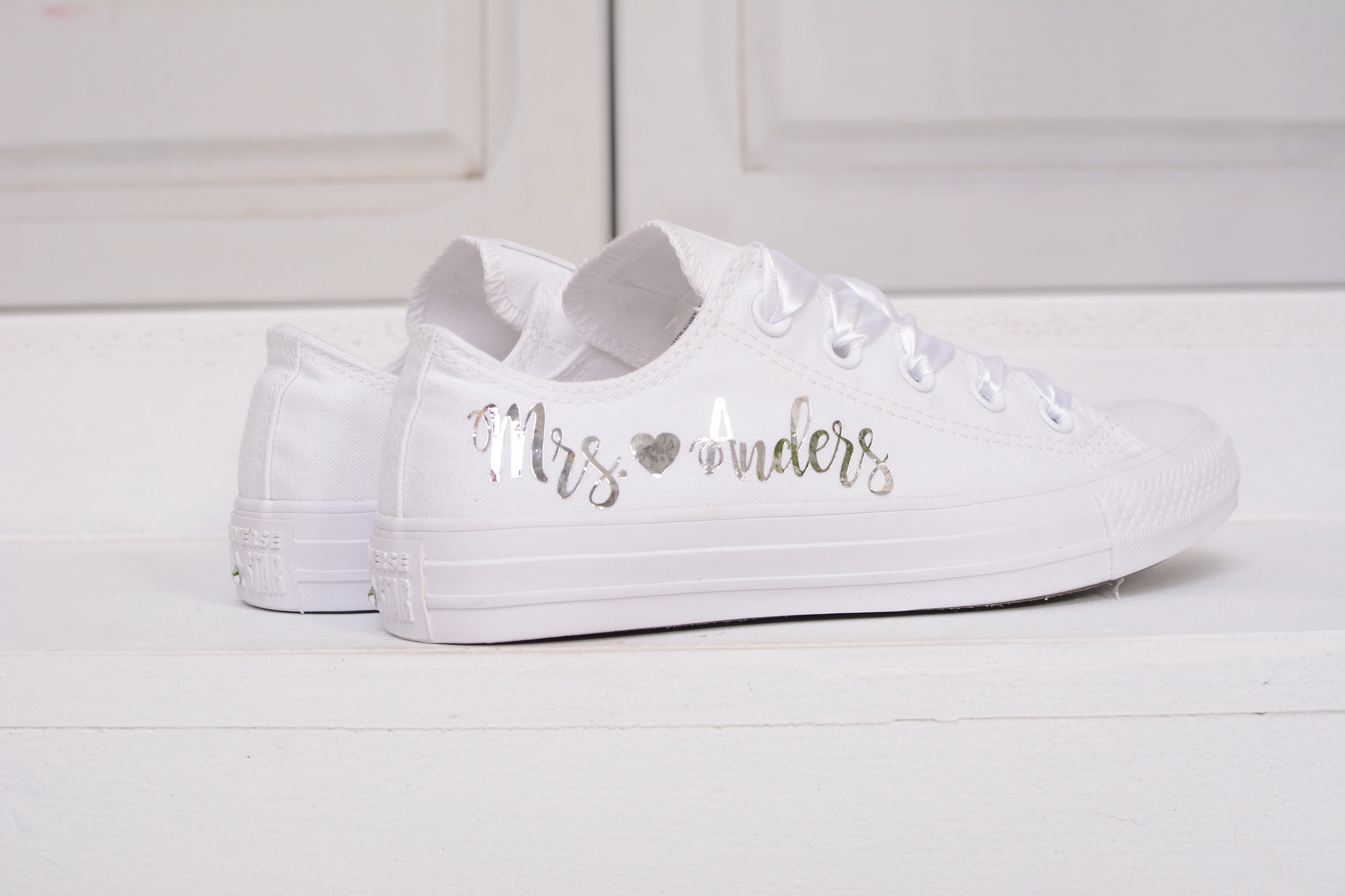 personalised converse bride